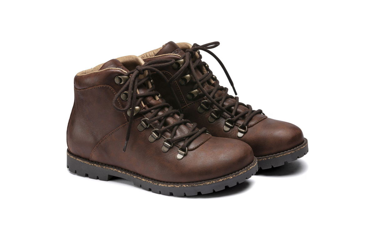 Birkenstock Jackson Nubuck Leather Boots Dark Brown  Regular