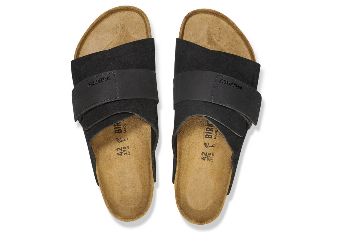 Birkenstock Kyoto Nubuck Leather/Suede Black  Narrow