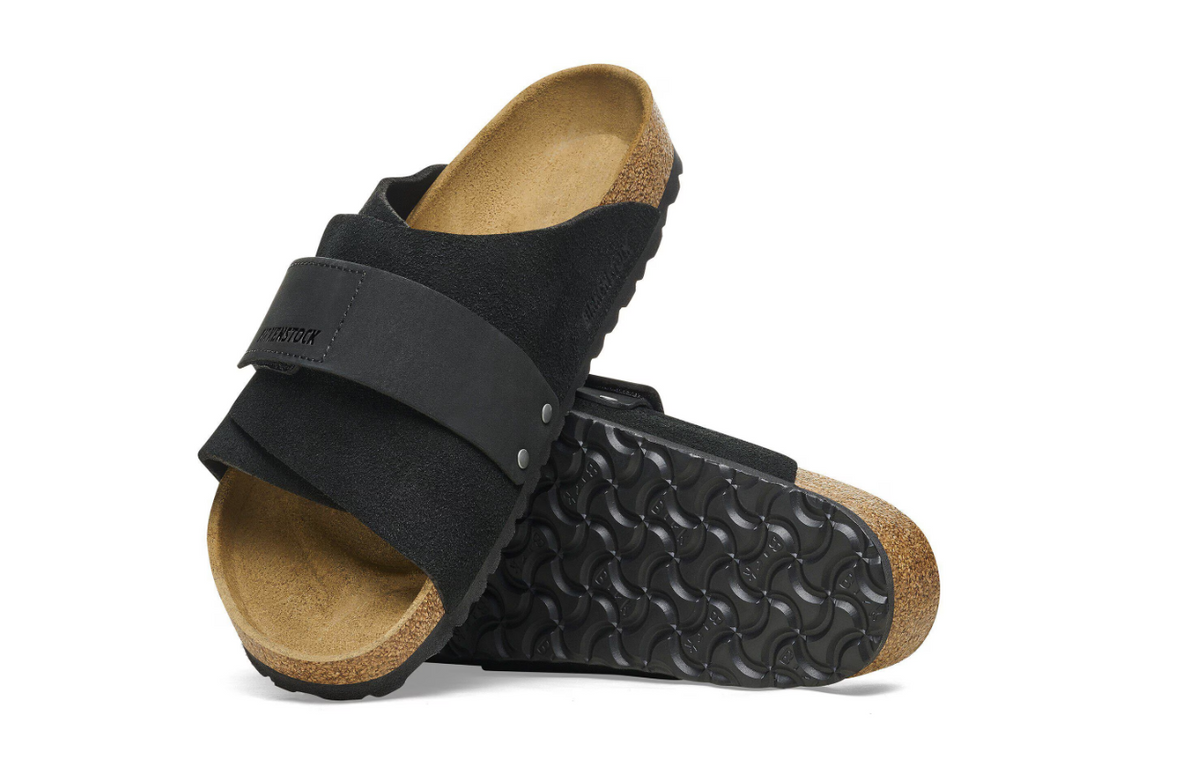 Birkenstock Kyoto Nubuck Leather/Suede Black  Regular