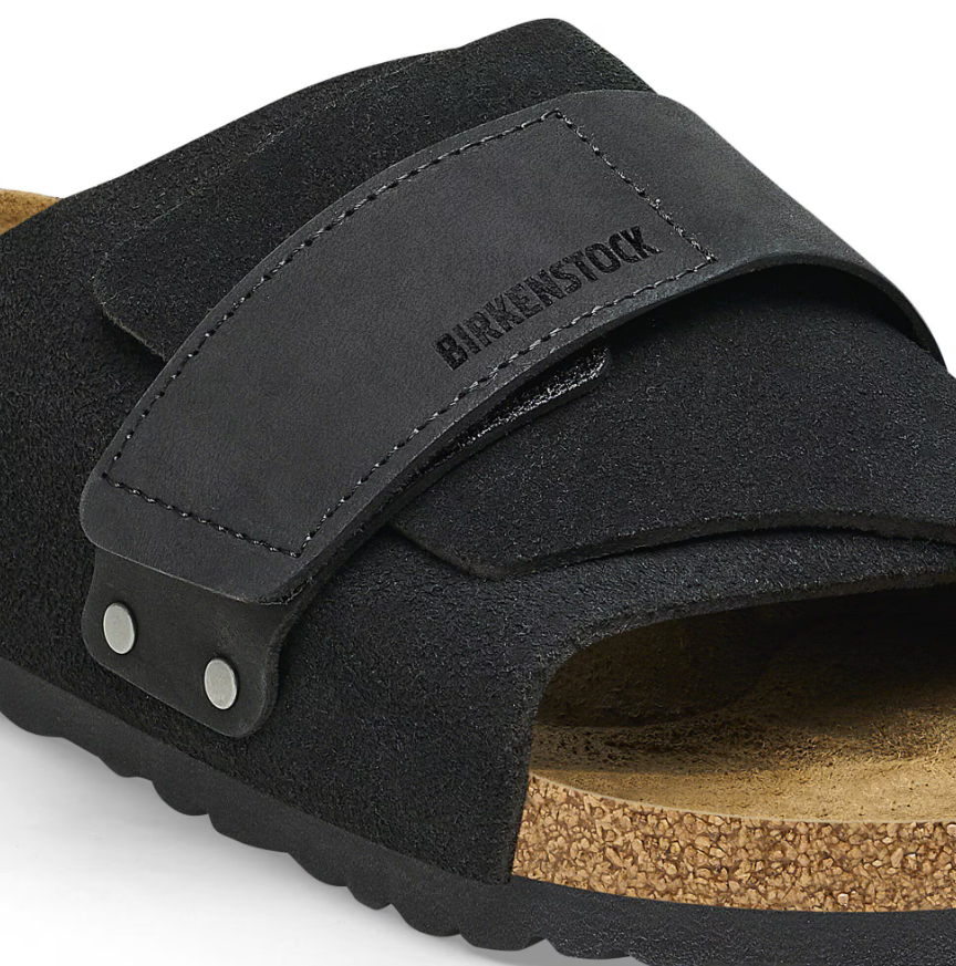 Birkenstock Kyoto Nubuck Leather/Suede Black  Regular