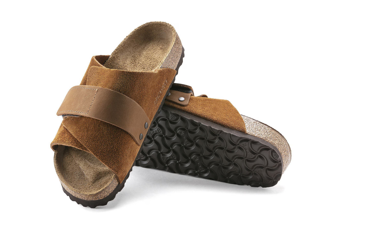 Birkenstock Kyoto Nubuck-Suede Leather Mink  Regular