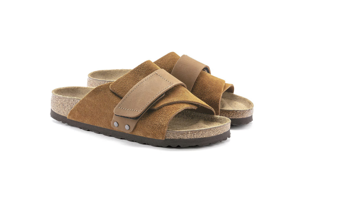 Birkenstock Kyoto Nubuck-Suede Leather Mink  Regular