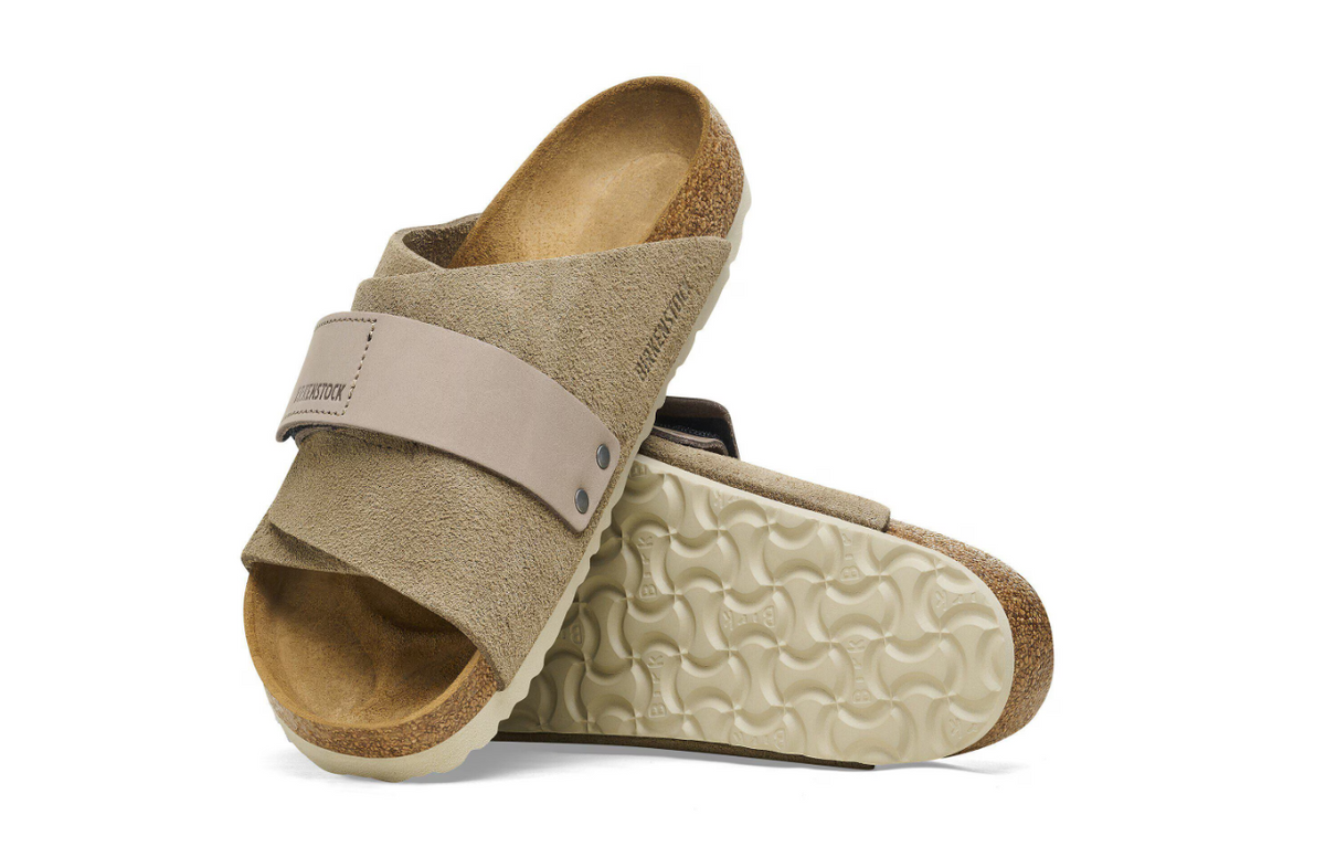 Birkenstock Kyoto Nubuck Leather/Suede Taupe  Regular