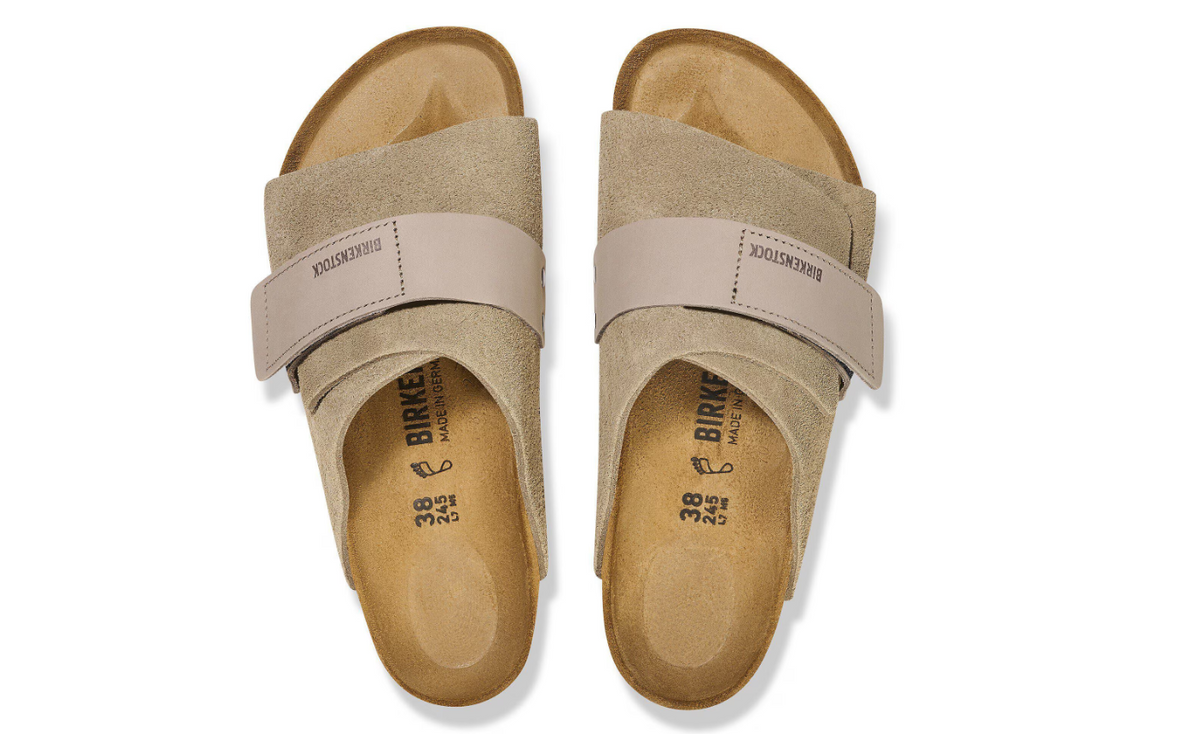 Birkenstock Kyoto Nubuck Leather/Suede Taupe  Narrow