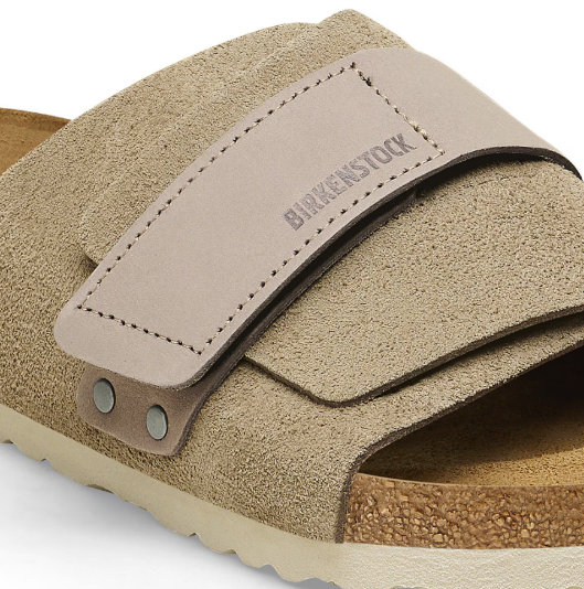 Birkenstock Kyoto Nubuck Leather/Suede Taupe  Narrow