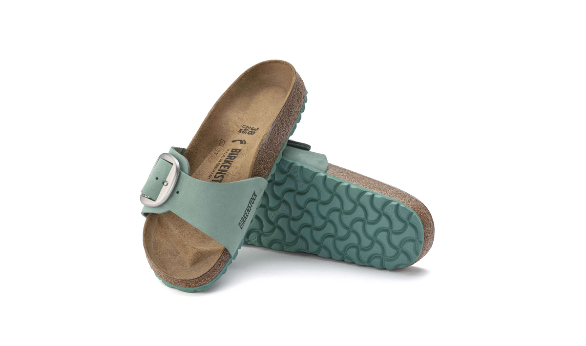 Birkenstock Madrid Big Buckle Nubuck Leather Beryl  Regular