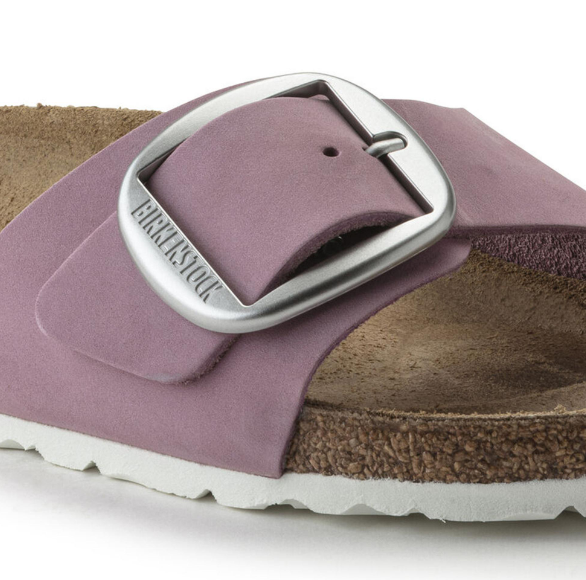 Birkenstock Madrid Big Buckle Nubuck Leather Orchid  Narrow