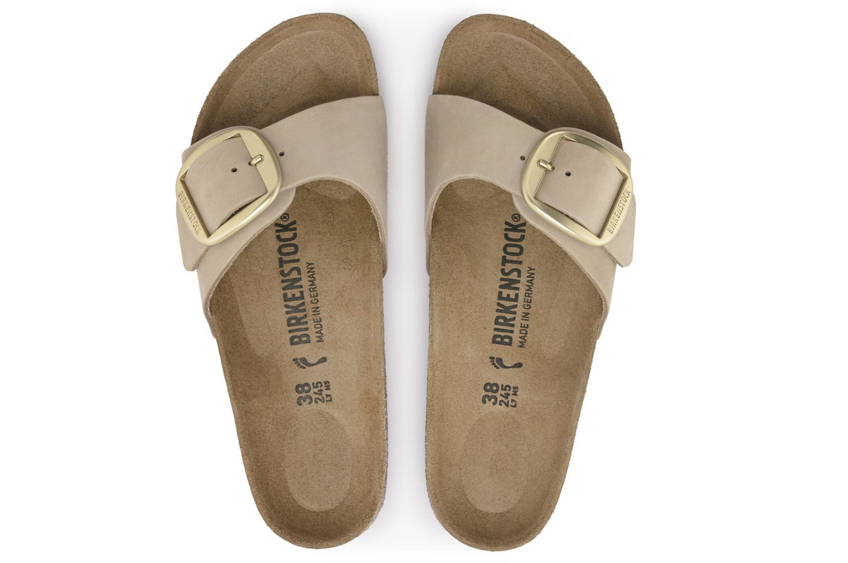 Birkenstock Madrid Big Buckle Nubuck Sandcastle  Regular
