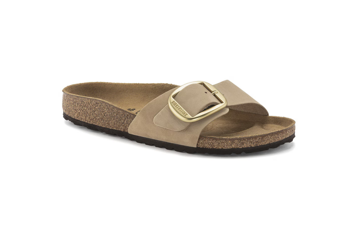 Birkenstock Madrid Big Buckle Nubuck Sandcastle  Regular
