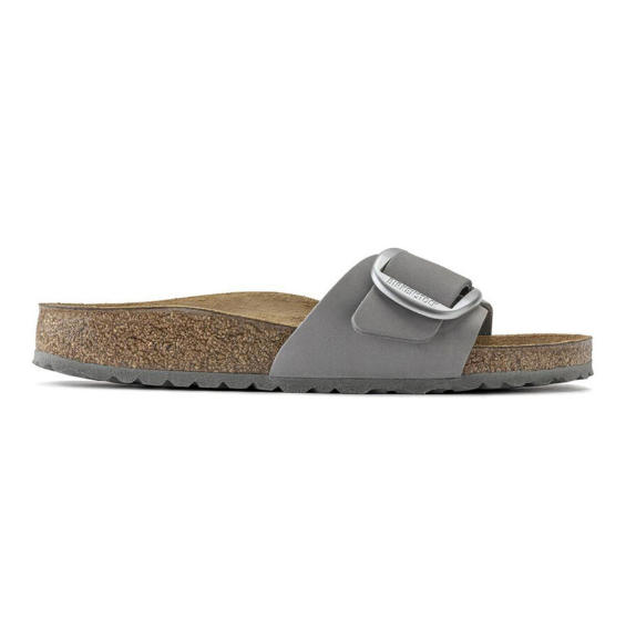 Birkenstock Madrid Big Buckle Nubuck Leather Dove Gray  Narrow
