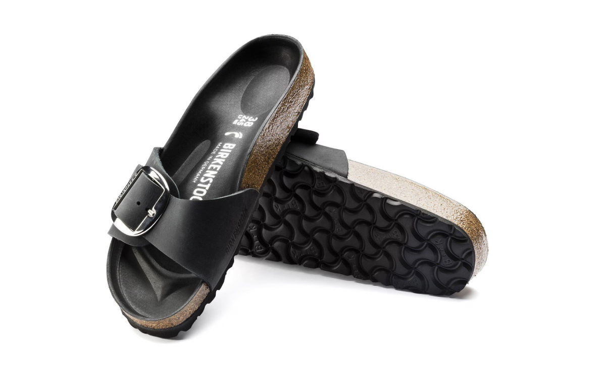 Birkenstock Madrid Big Buckle Oiled Leather Black  Regular