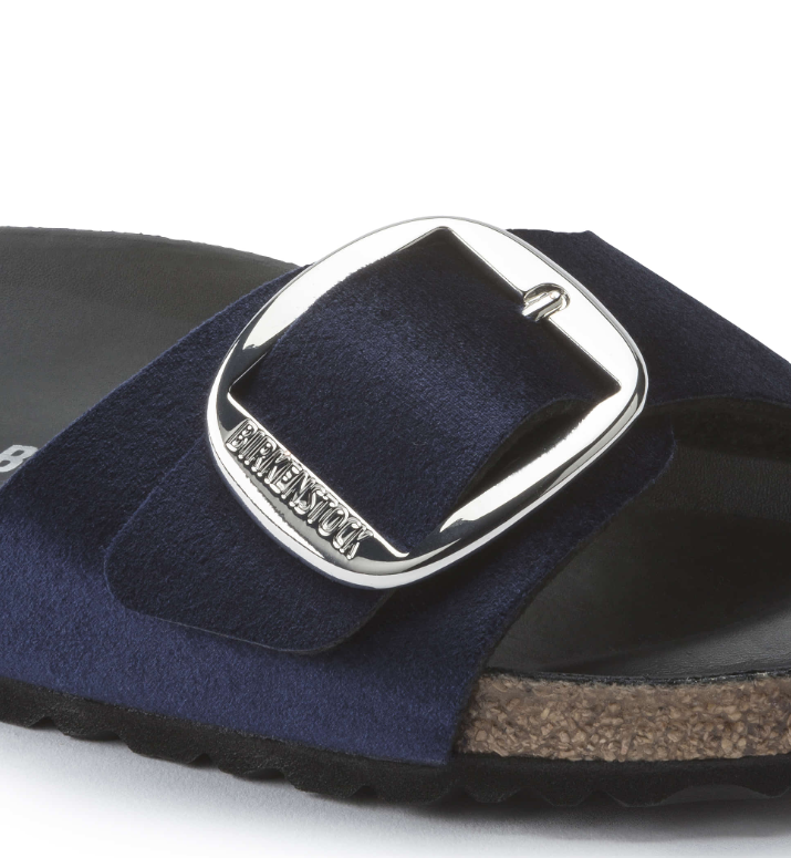 Birkenstock Madrid Big Buckle Velvet Midnight  Narrow