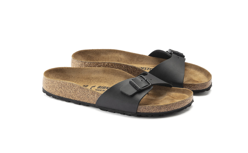 Birkenstock Madrid Birko-Flor Black Sandal  Narrow