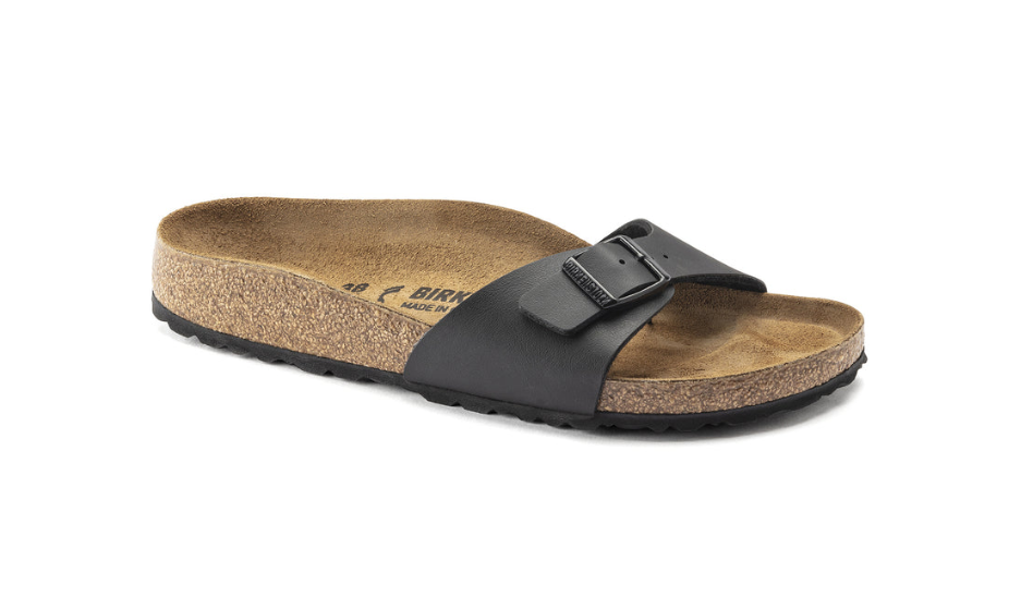 Birkenstock Madrid Birko-Flor Black Sandal  Narrow
