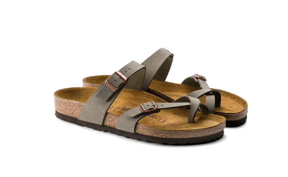 Birkenstock Mayari Birkibuc Stone Sandals  Regular