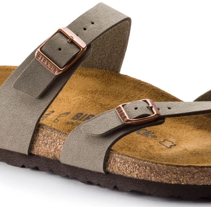 Birkenstock Mayari Birkibuc Stone Sandals  Regular