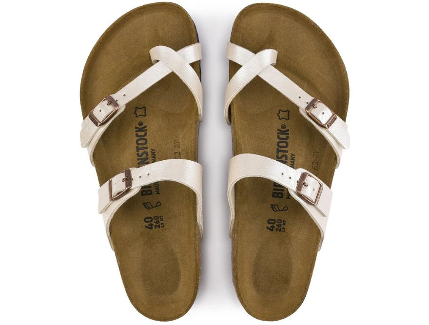 Birkenstock Mayari Birko-Flor Graceful Pearl White  Regular