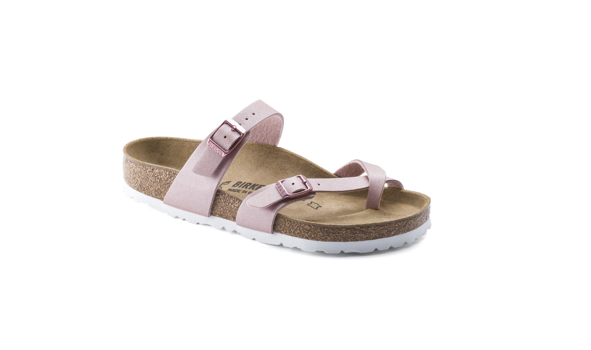 Birkenstock Mayari Birko-Flor Icy Metallic Old Rose  Narrow