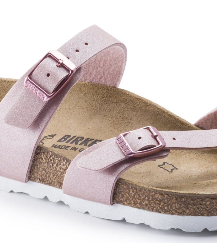 Birkenstock Mayari Birko-Flor Icy Metallic Old Rose  Narrow