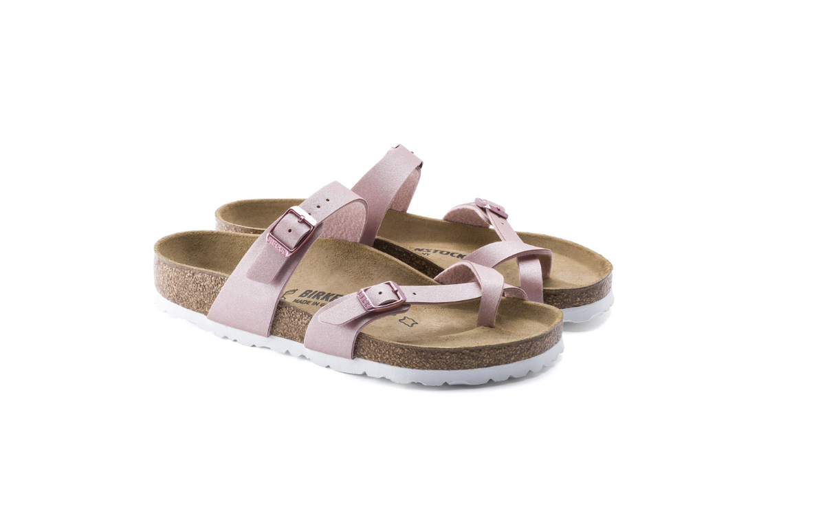 Birkenstock Mayari Birko-Flor Icy Metallic Old Rose  Regular