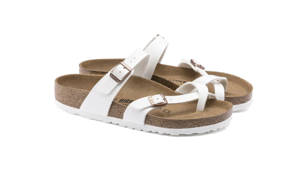 Birkenstock Mayari Birko-Flor White Sandals  Regular