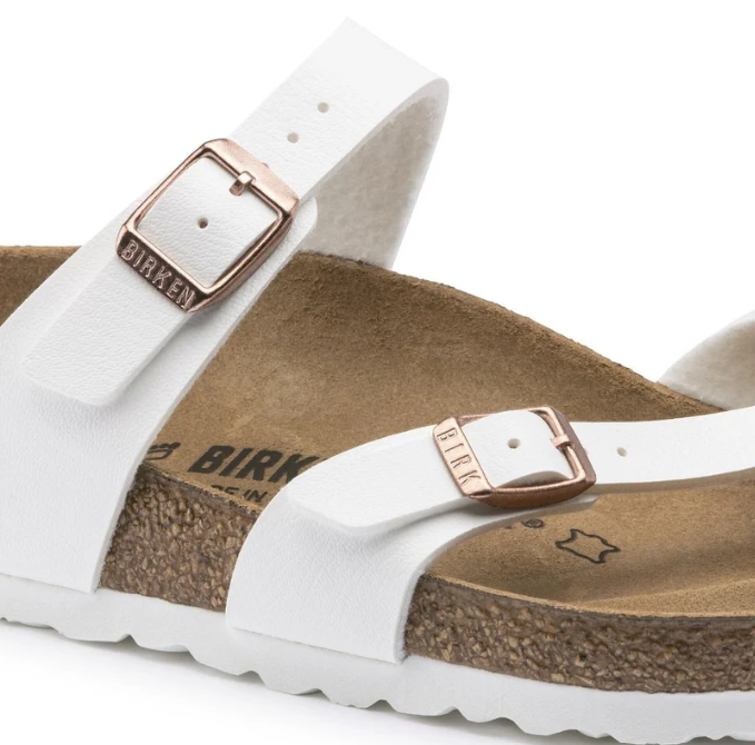 Birkenstock Mayari Birko-Flor White Sandals  Regular