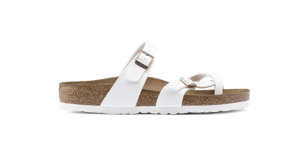 Birkenstock Mayari Birko-Flor White Sandals  Regular