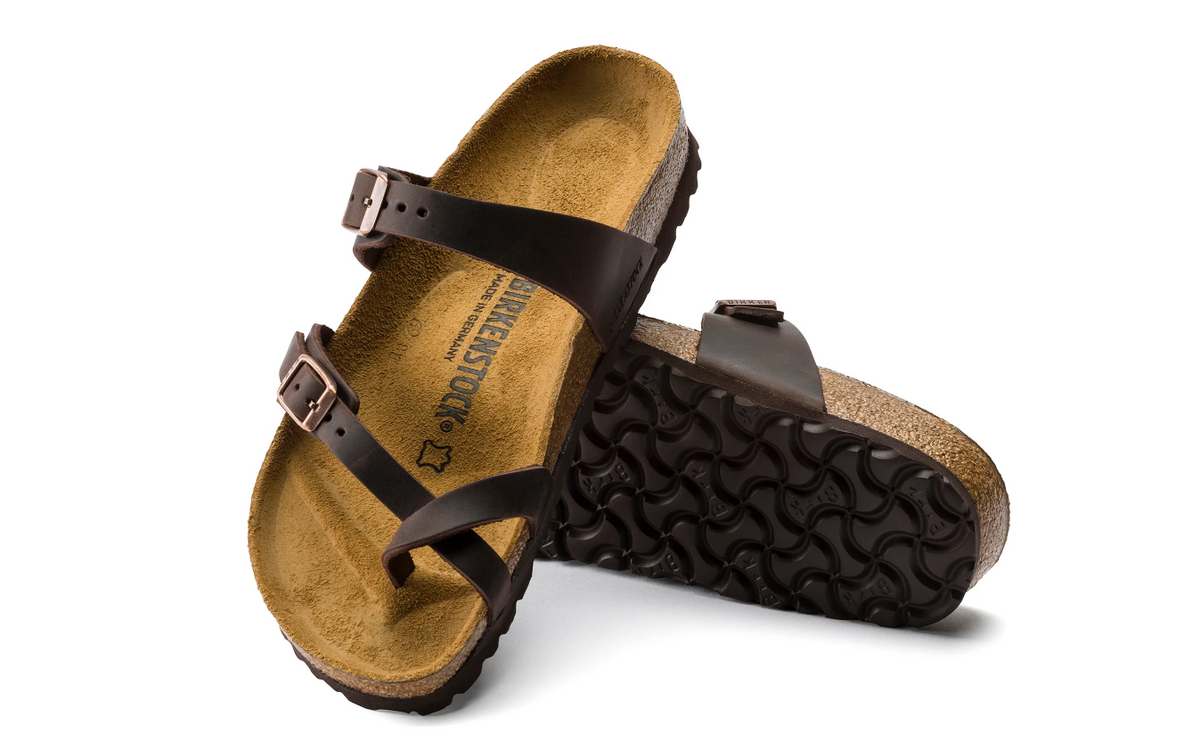 Birkenstock Mayari Oiled Leather Habana Sandals  Regular