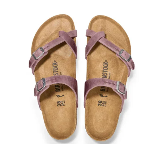 Birkenstock Mayari Oiled Leather Lavender Sandals Regular