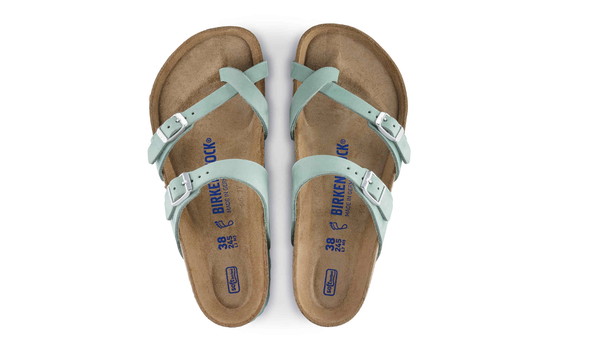 Birkenstock Mayari Soft Footbed Nubuck Leather Beryl Regular
