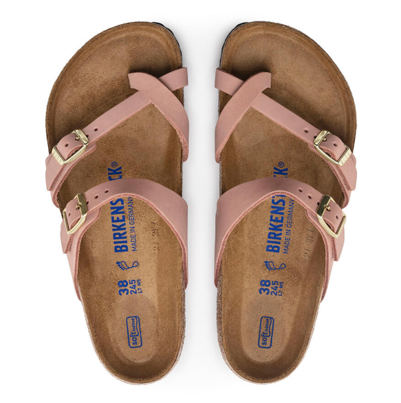 Birkenstock Mayari Soft Footbed Nubuck Leather Old Rose Regular