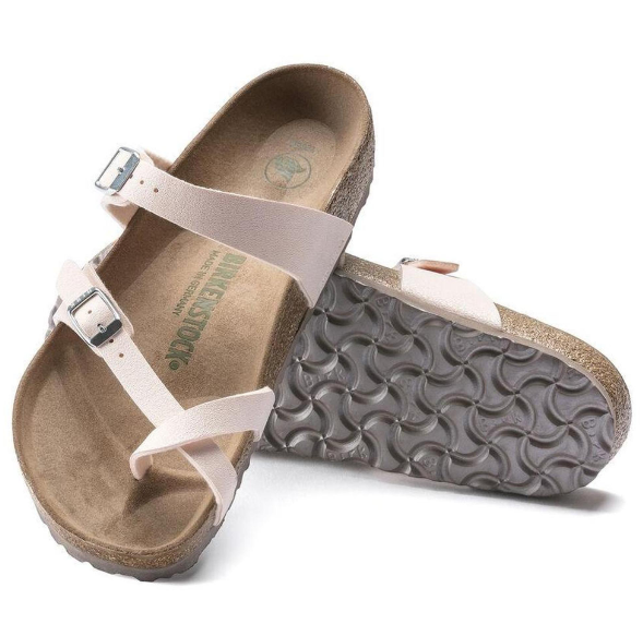 Birkenstock Mayari Vegan Light Rose Birkibuc Sandals  Regular