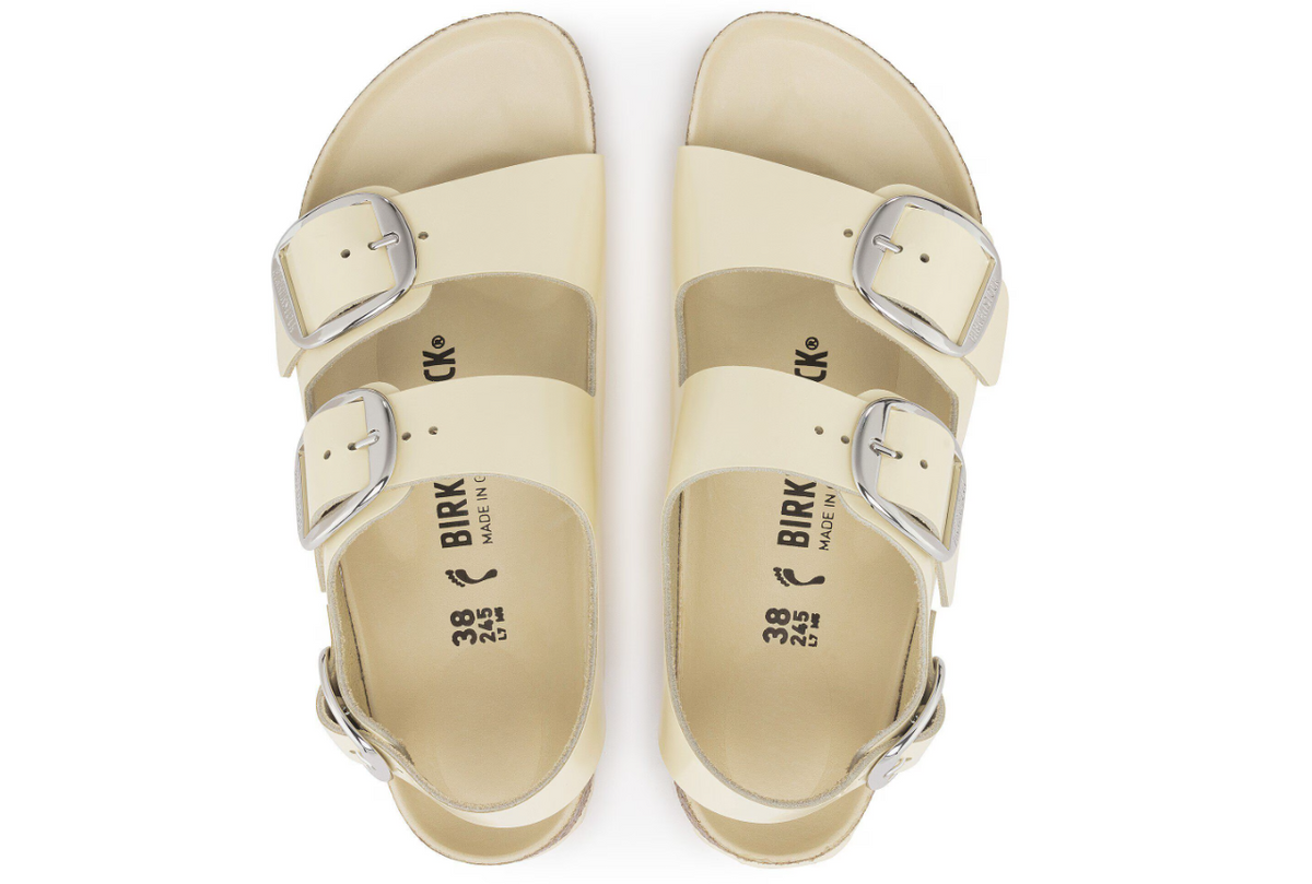 Birkenstock Milano Big Buckle High Shine Butter Regular
