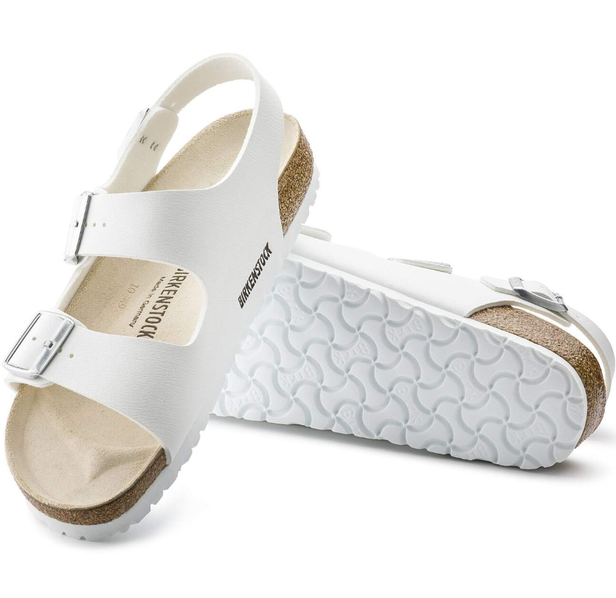 Birkenstock Milano Birko-Flor White Sandal Regular