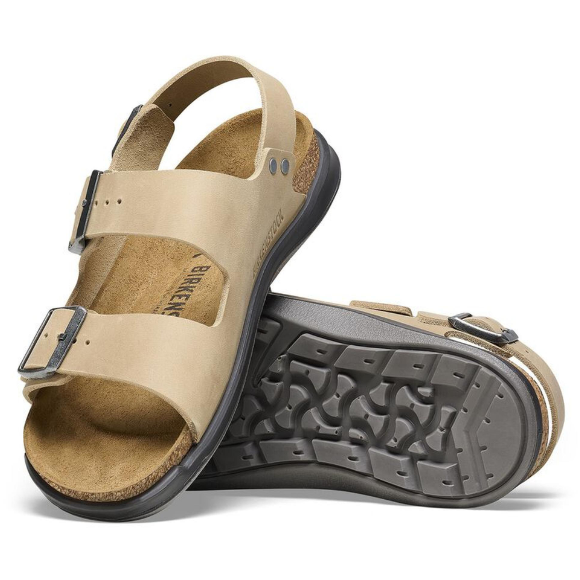 Birkenstock Milano Crosstown Oiled Leather Sandals Tabacco Brown Regular