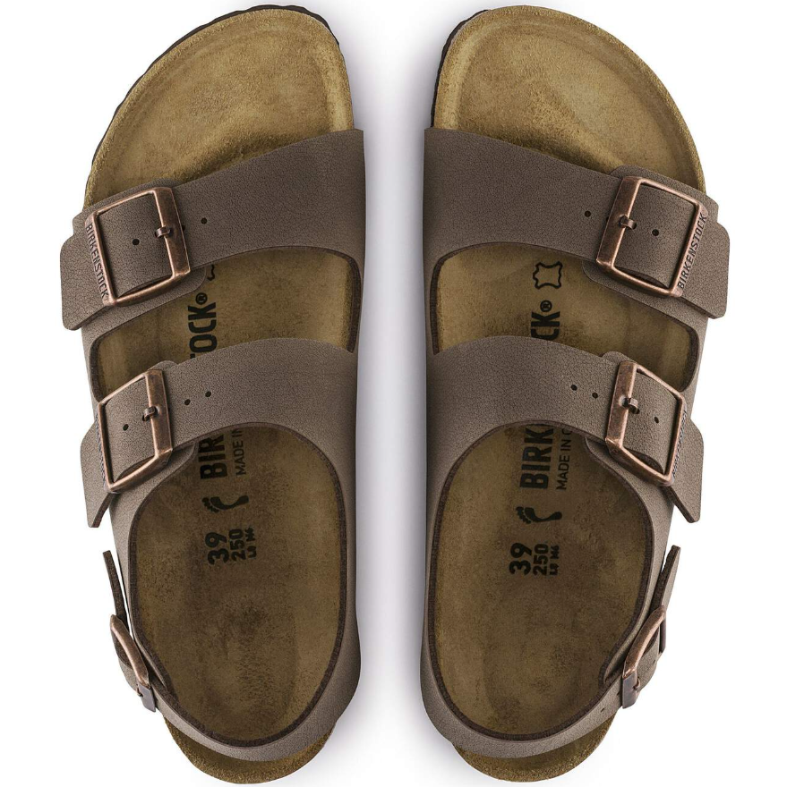 Birkenstock Milano Birkibuc Mocha Sandals  Regular