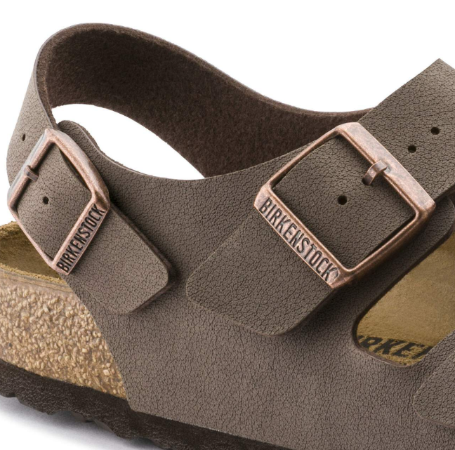 Birkenstock Milano Birkibuc Mocha Sandals  Regular