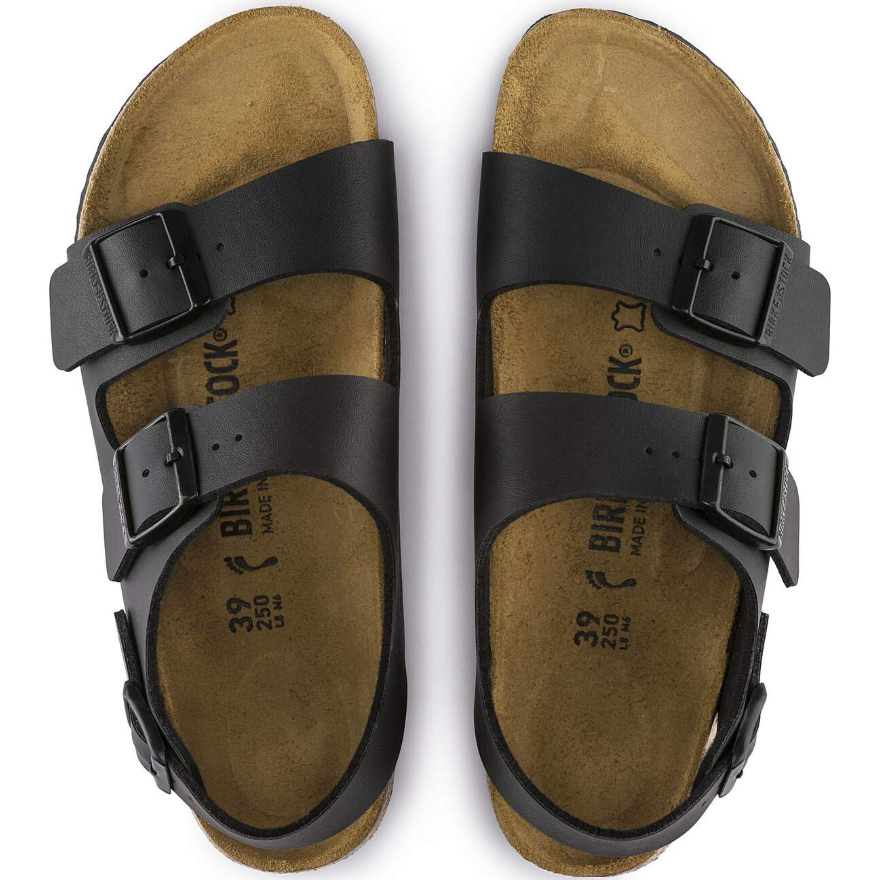 Birkenstock Milano Birko-Flor Black Sandals  Narrow