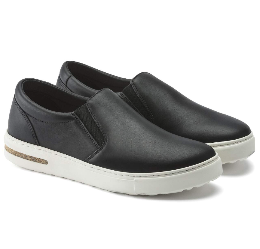 Birkenstock Oswego Leather Black Slip-On Narrow
