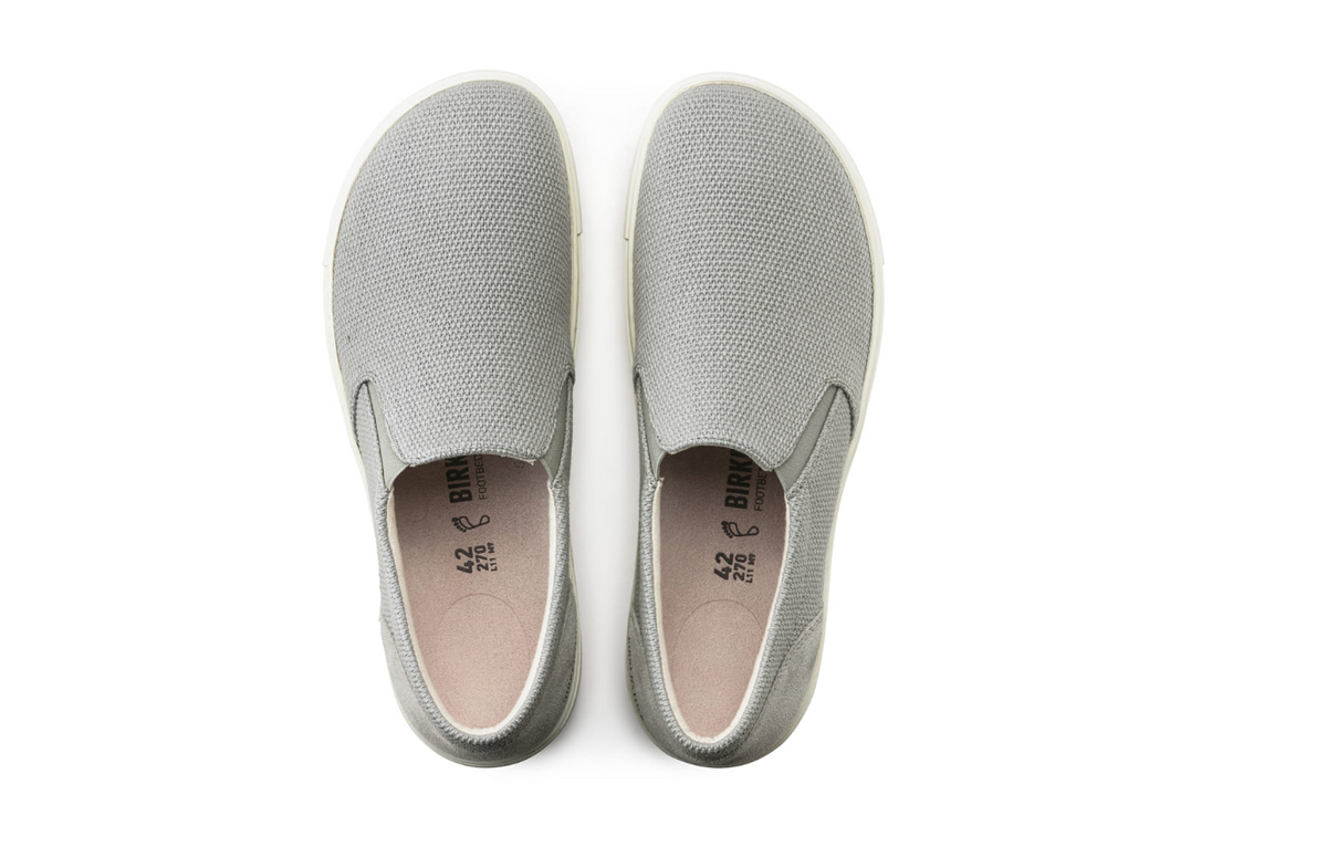 Birkenstock Oswego Canvas Suede Whale Gray  Regular