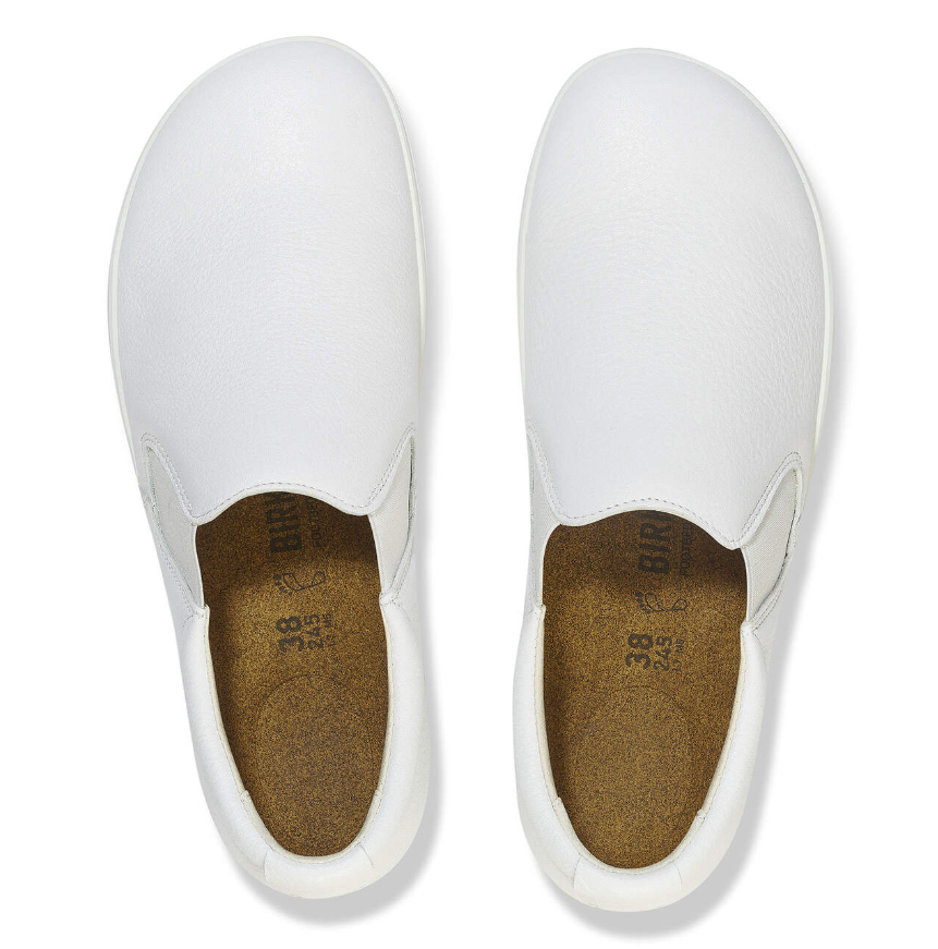 Birkenstock QO 400 Natural Leather White Regular