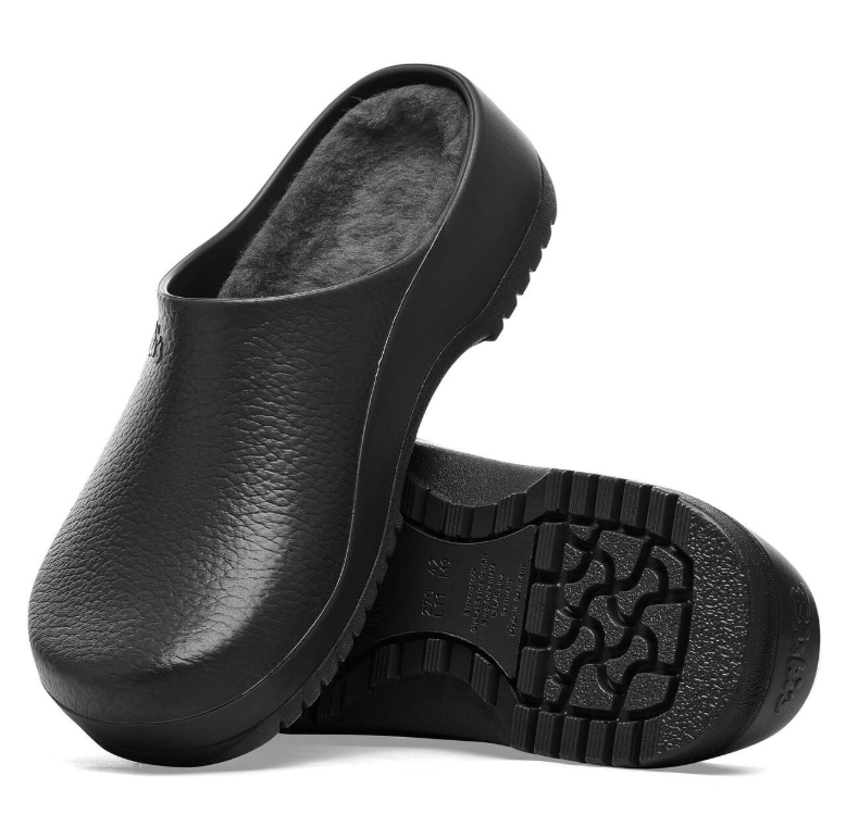 Birkenstock Super-Birki Shearling Polyurethane Jet Black Regular