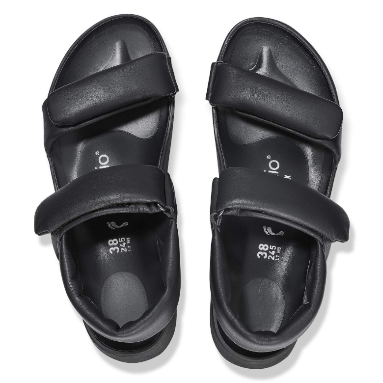 Birkenstock Theda Natural Leather Sandals Black  Narrow