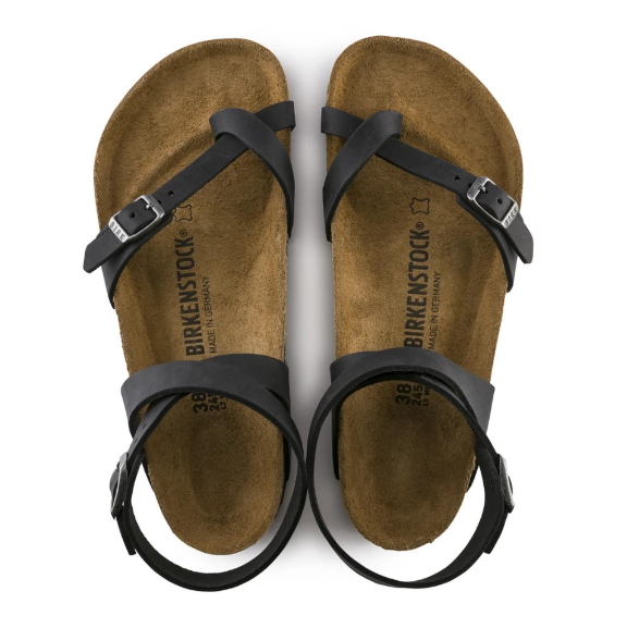 Birkenstock Yara Oiled Leather Sandal Black  Regular