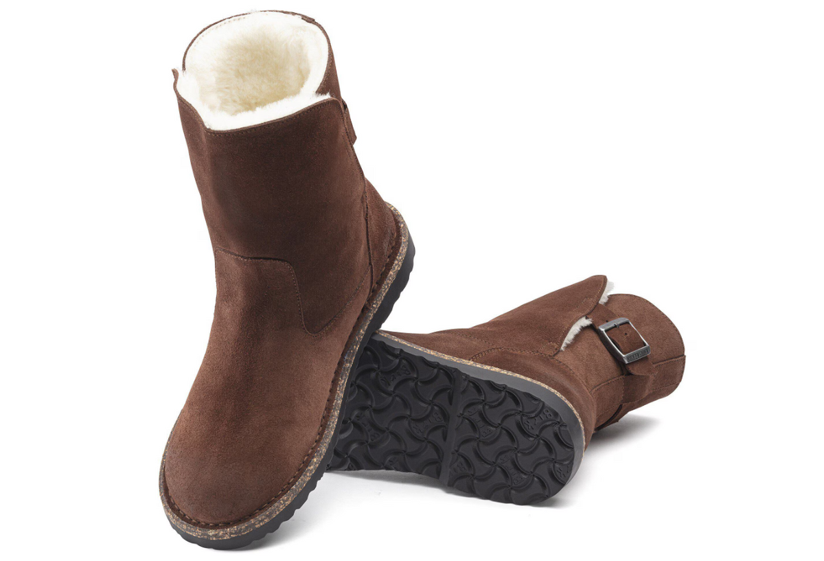 Birkenstock Uppsala Shearling Suede Leather Espresso Regular