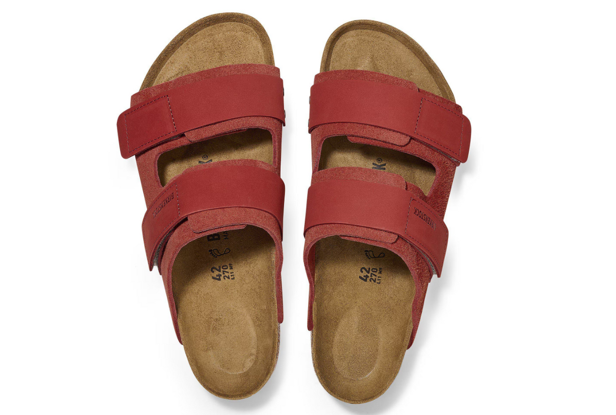 Birkenstock Uji Nubuck Leather/Suede Sienna Red  Narrow