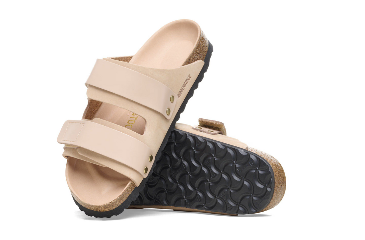 Birkenstock Uji Nubuck Leather Sandals New Beige  Narrow