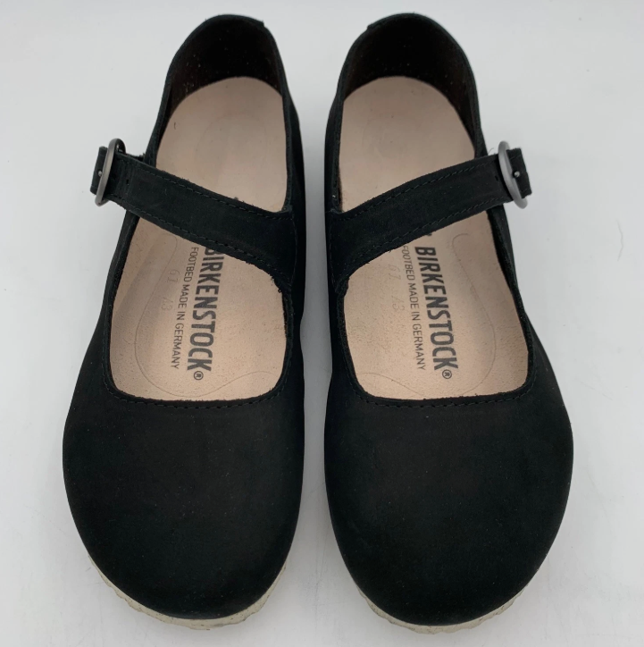 Birkenstock Tracy Nubuck Leather Black Regular