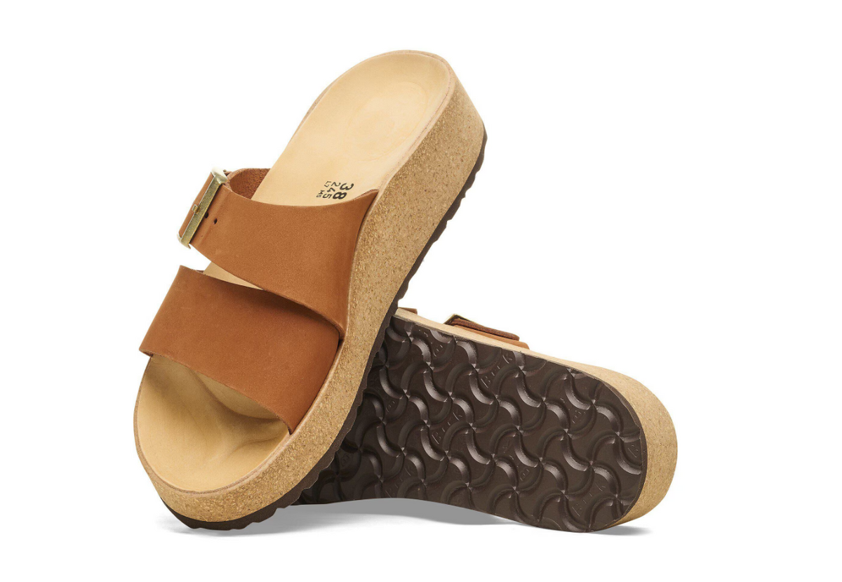 Birkenstock Papillio Almina Nubuck Leather Sandals - Pecan Narrow