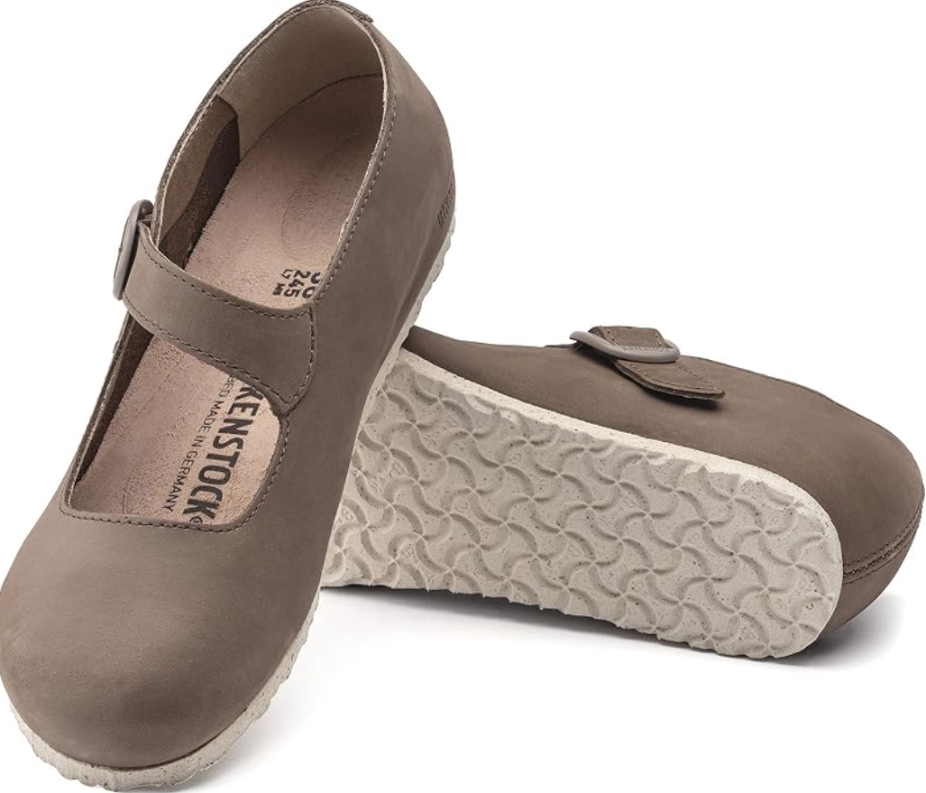 Birkenstock Tracy Nubuck Leather Gray Taupe Regular